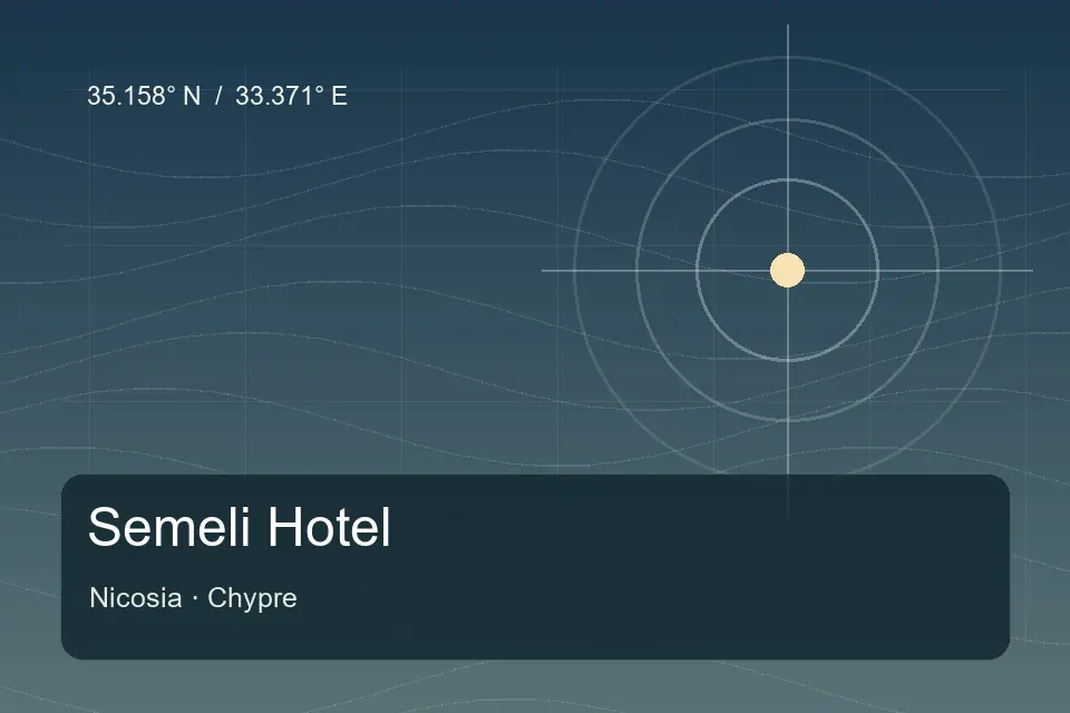 Illustrierter geografischer Orientierungspunkt für Semeli Hotel in Nicosia