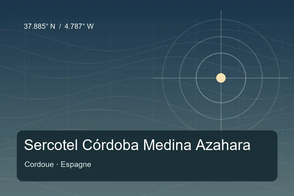 Referência geográfica ilustrada de Sercotel Córdoba Medina Azahara em Cordoue