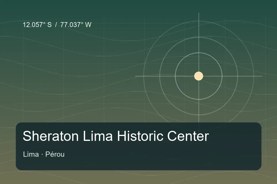 Referência geográfica ilustrada de Sheraton Lima Historic Center em Lima