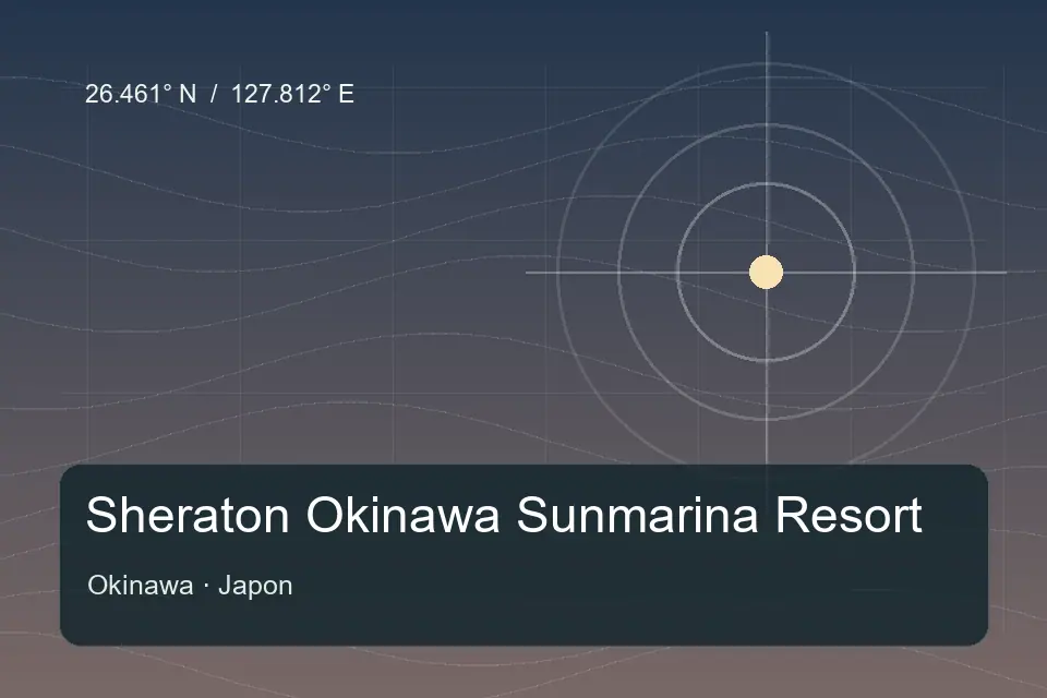 Referência geográfica ilustrada de Sheraton Okinawa Sunmarina Resort em Okinawa