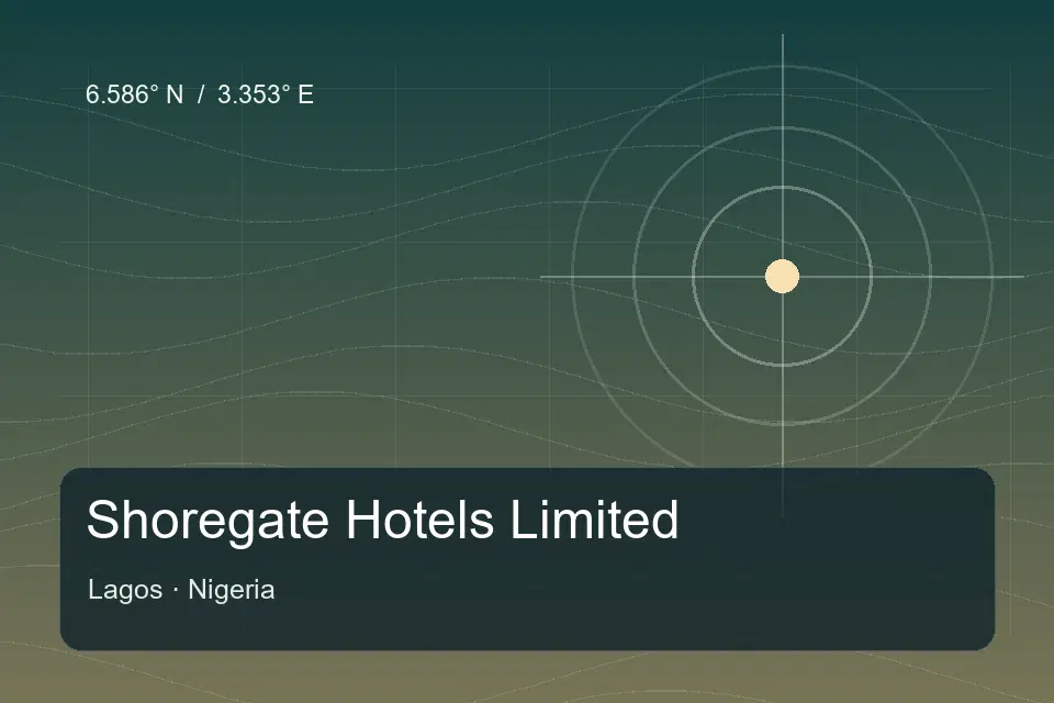 Illustrierter geografischer Orientierungspunkt für Shoregate Hotels Limited in Lagos