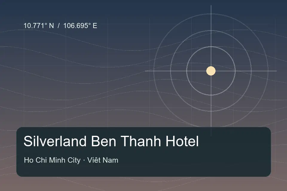 Referencia geográfica ilustrada de Silverland Ben Thanh Hotel en Ho Chi Minh City