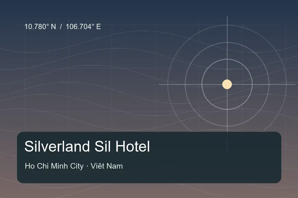 Referencia geográfica ilustrada de Silverland Sil Hotel en Ho Chi Minh City