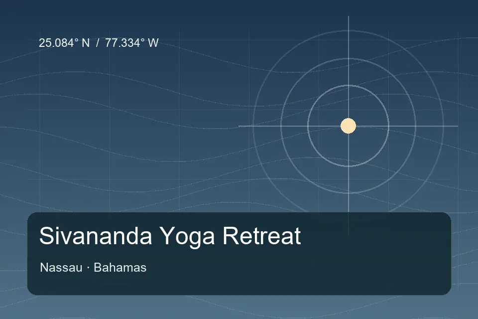 Referência geográfica ilustrada de Sivananda Yoga Retreat em Nassau