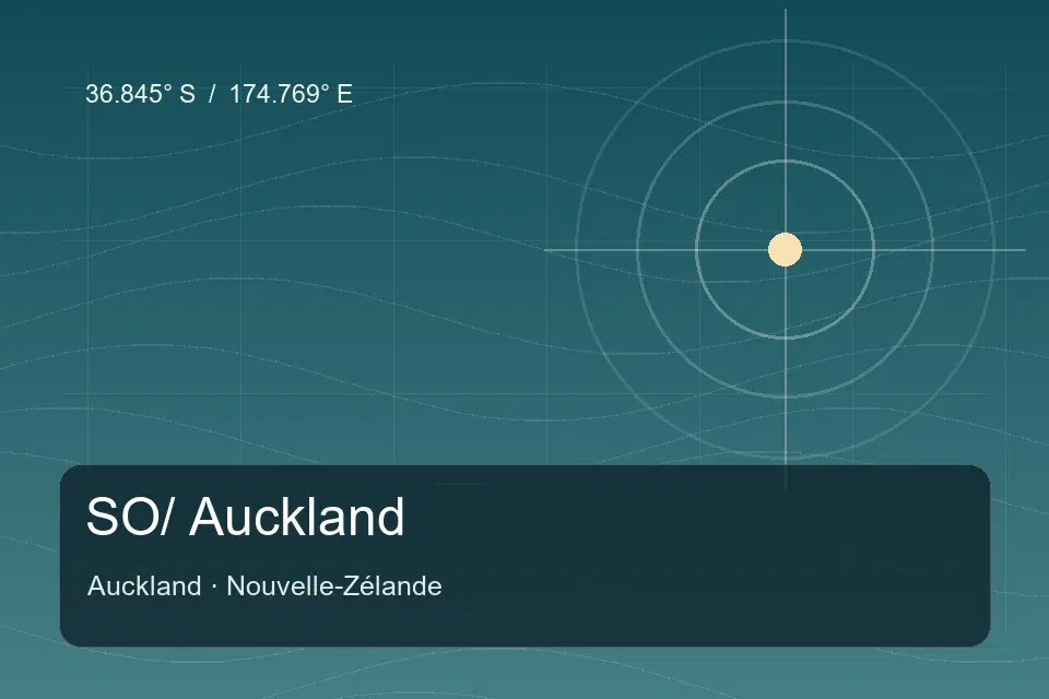 Referência geográfica ilustrada de SO/ Auckland em Auckland