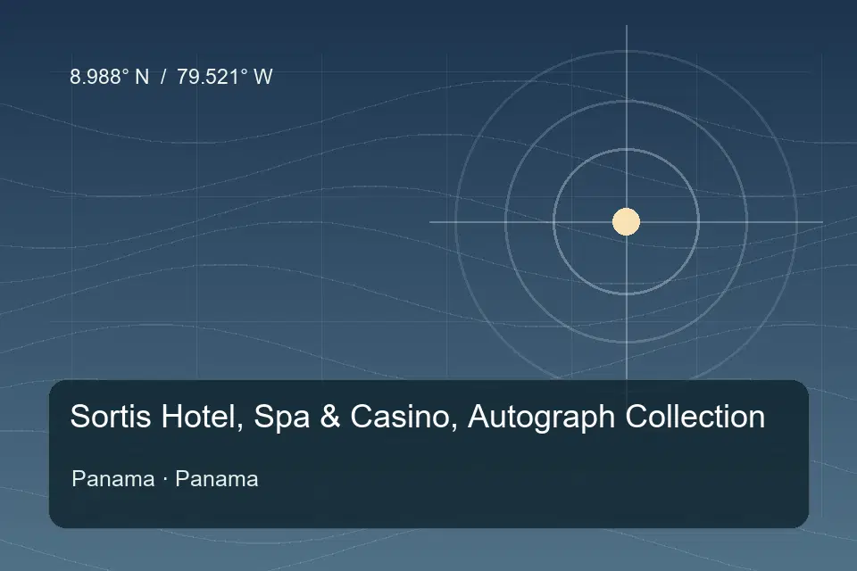 Referência geográfica ilustrada de Sortis Hotel, Spa & Casino, Autograph Collection em Panama