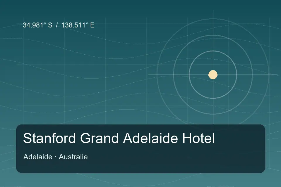 Illustrierter geografischer Orientierungspunkt für Stanford Grand Adelaide Hotel in Adelaide