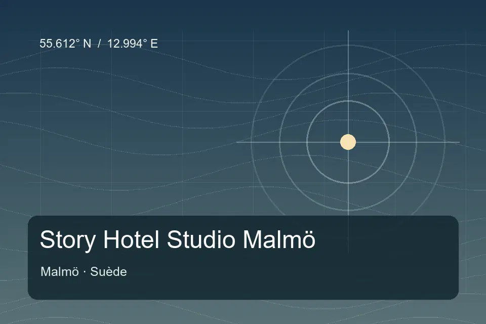 Riferimento geografico illustrato di Story Hotel Studio Malmö a Malmö