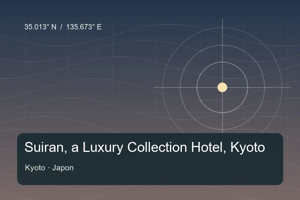 Referência geográfica ilustrada de Suiran, a Luxury Collection Hotel, Kyoto em Kyoto