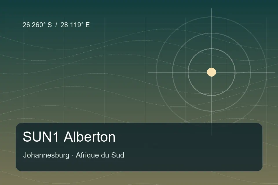 Illustrated geographic marker for SUN1 Alberton in Johannesburg