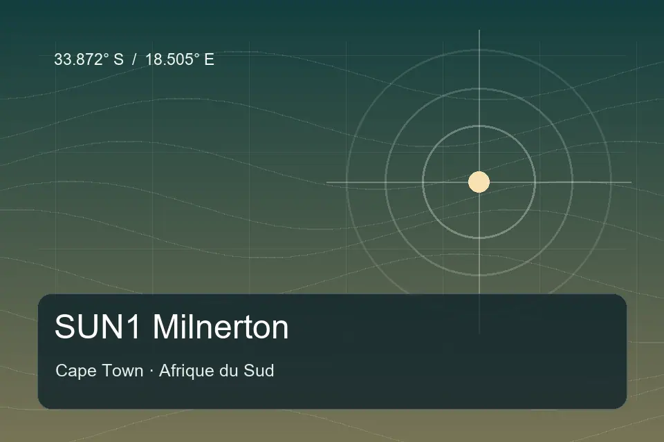 Illustrated geographic marker for SUN1 Milnerton in Cape Town