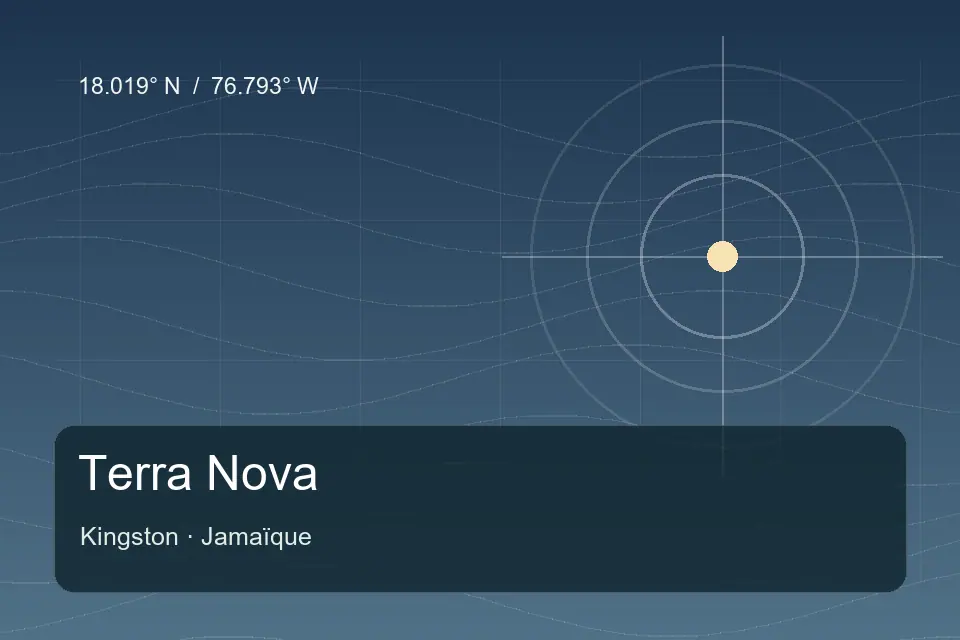 Repère géographique illustré de Terra Nova à Kingston
