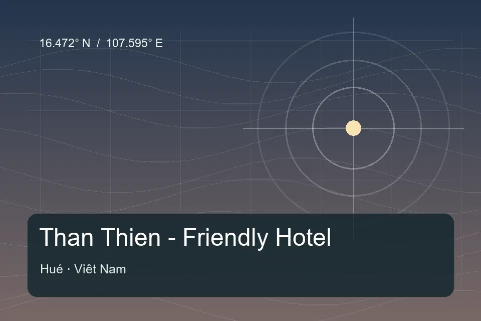 Illustrated geographic marker for Than Thien - Friendly Hotel in Hué