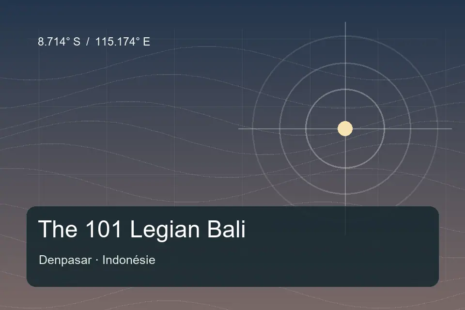 Referencia geográfica ilustrada de The 101 Legian Bali en Denpasar