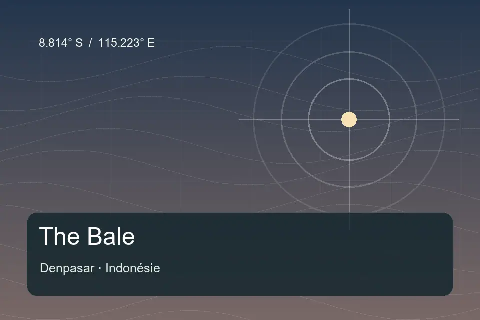 Illustrated geographic marker for The Bale in Denpasar