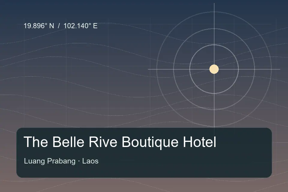Riferimento geografico illustrato di The Belle Rive Boutique Hotel a Luang Prabang
