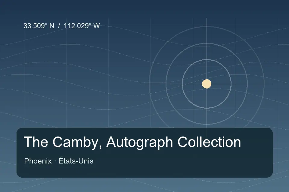 Referência geográfica ilustrada de The Camby, Autograph Collection em Phoenix