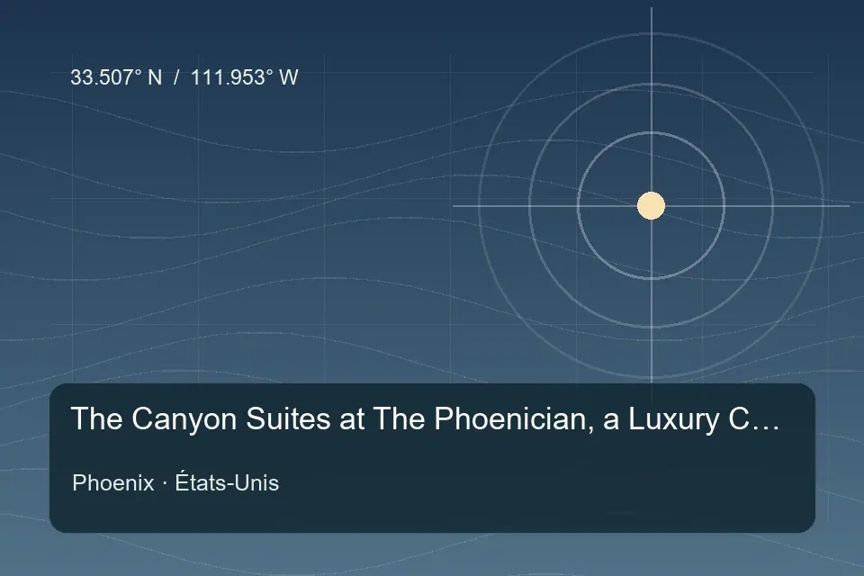 Referência geográfica ilustrada de The Canyon Suites at The Phoenician, a Luxury Collection Resort, Scottsdale em Phoenix