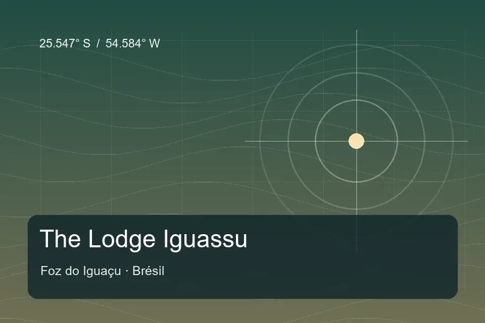 Illustrated geographic marker for The Lodge Iguassu in Foz do Iguaçu