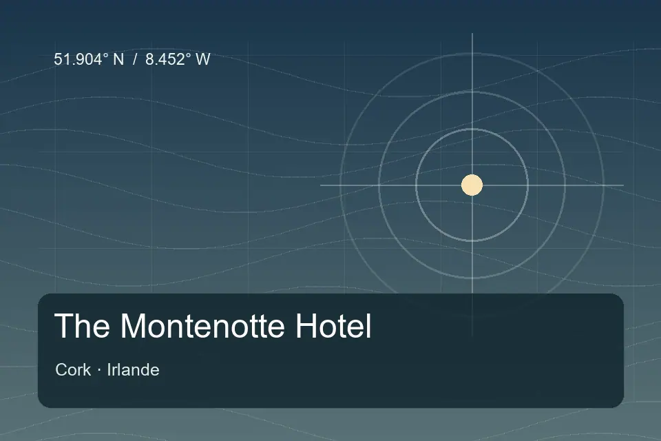 Riferimento geografico illustrato di The Montenotte Hotel a Cork