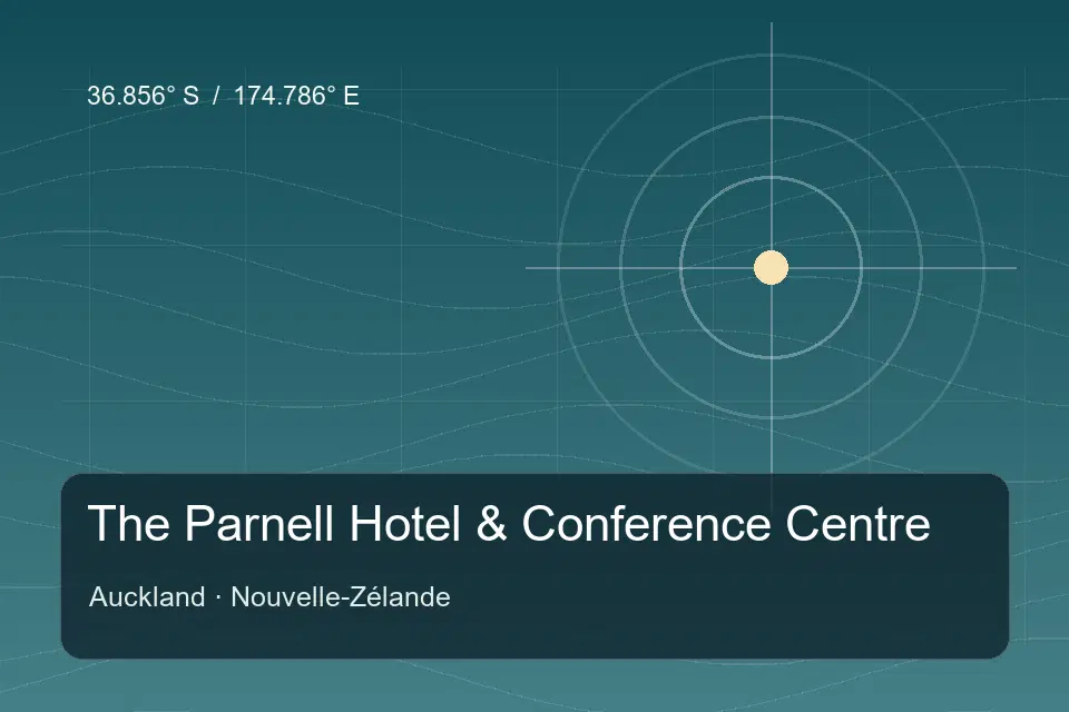 Referência geográfica ilustrada de The Parnell Hotel & Conference Centre em Auckland