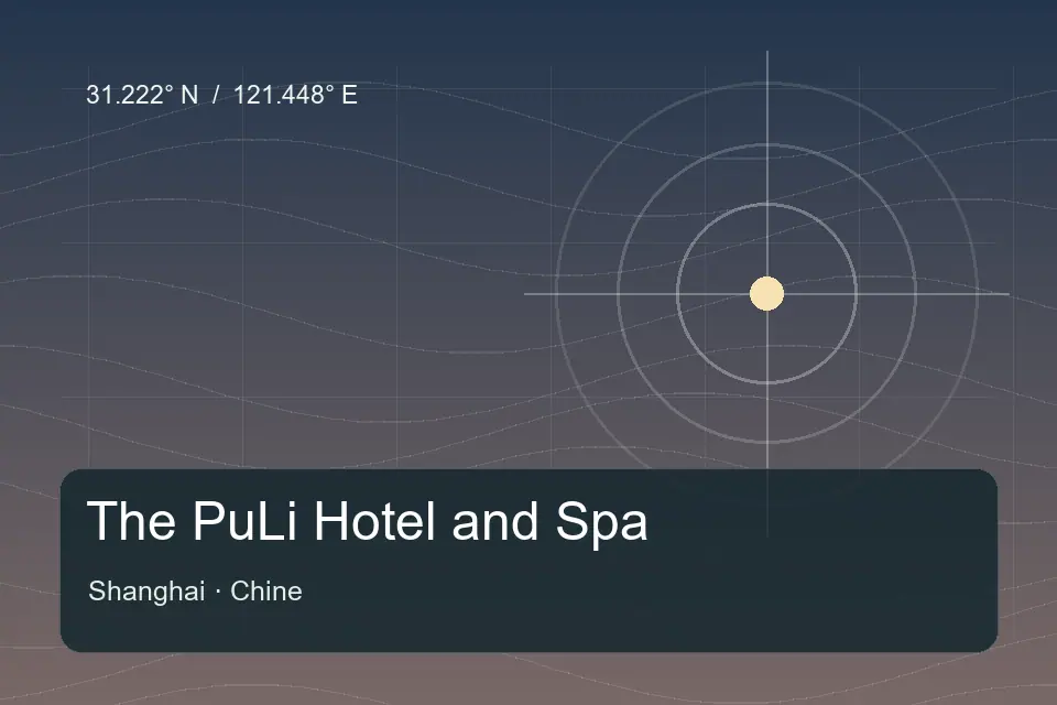 Referência geográfica ilustrada de The PuLi Hotel and Spa em Shanghai