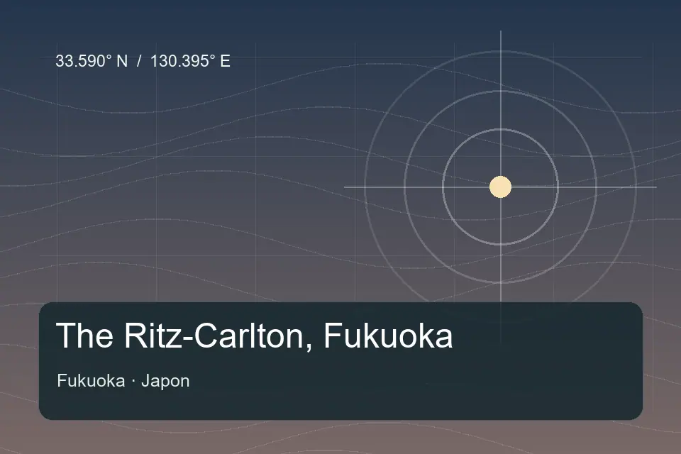 Riferimento geografico illustrato di The Ritz-Carlton, Fukuoka a Fukuoka