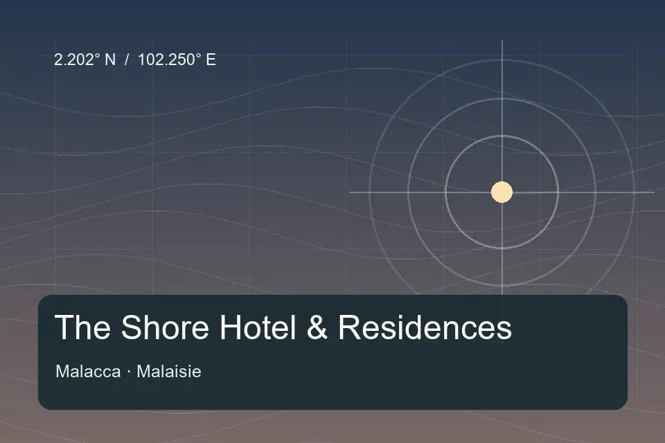 Riferimento geografico illustrato di The Shore Hotel & Residences a Malacca