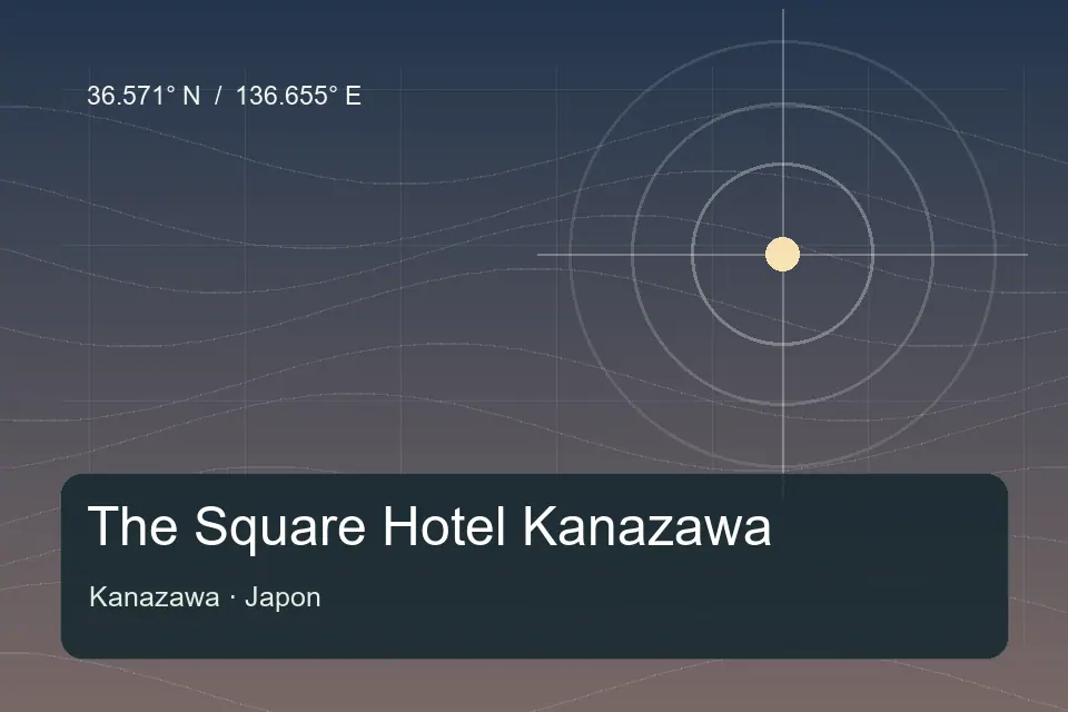 Referência geográfica ilustrada de The Square Hotel Kanazawa em Kanazawa