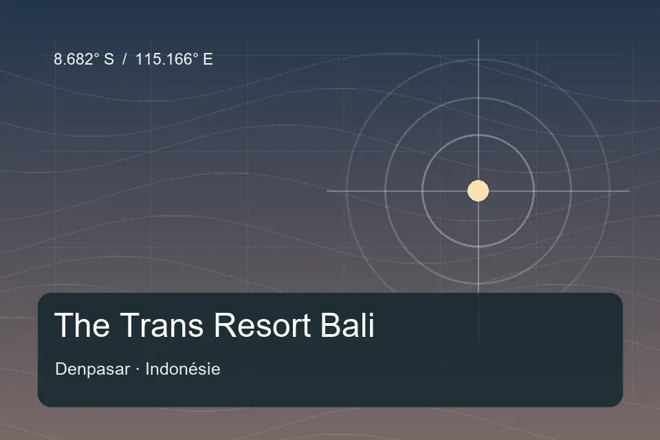 Referencia geográfica ilustrada de The Trans Resort Bali en Denpasar
