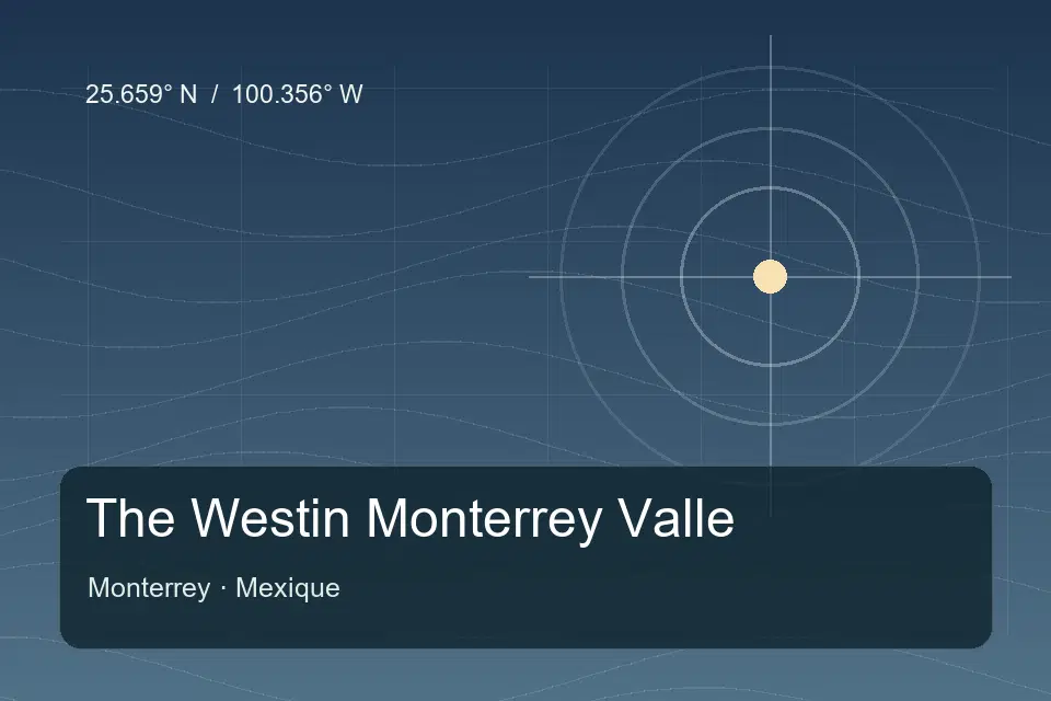 Repère géographique illustré de The Westin Monterrey Valle à Monterrey