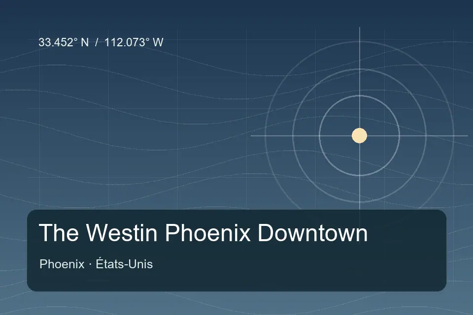 Referência geográfica ilustrada de The Westin Phoenix Downtown em Phoenix