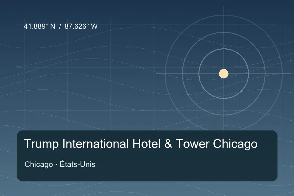 Riferimento geografico illustrato di Trump International Hotel & Tower Chicago a Chicago