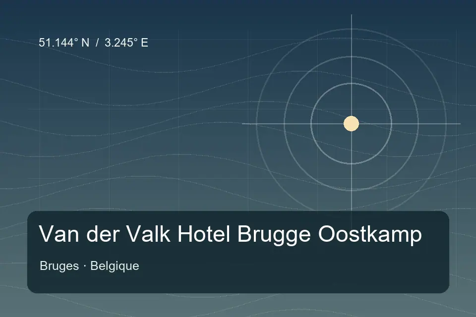 Referência geográfica ilustrada de Van der Valk Hotel Brugge Oostkamp em Bruges