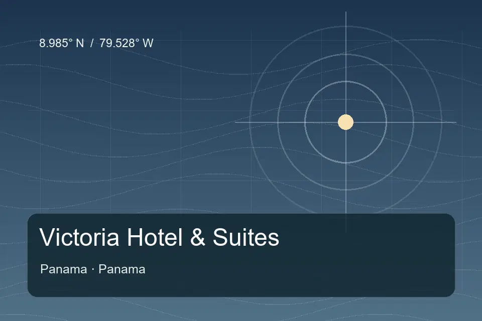 Referência geográfica ilustrada de Victoria Hotel & Suites em Panama