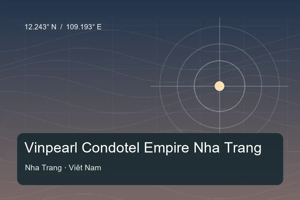 Illustrierter geografischer Orientierungspunkt für Vinpearl Condotel Empire Nha Trang in Nha Trang