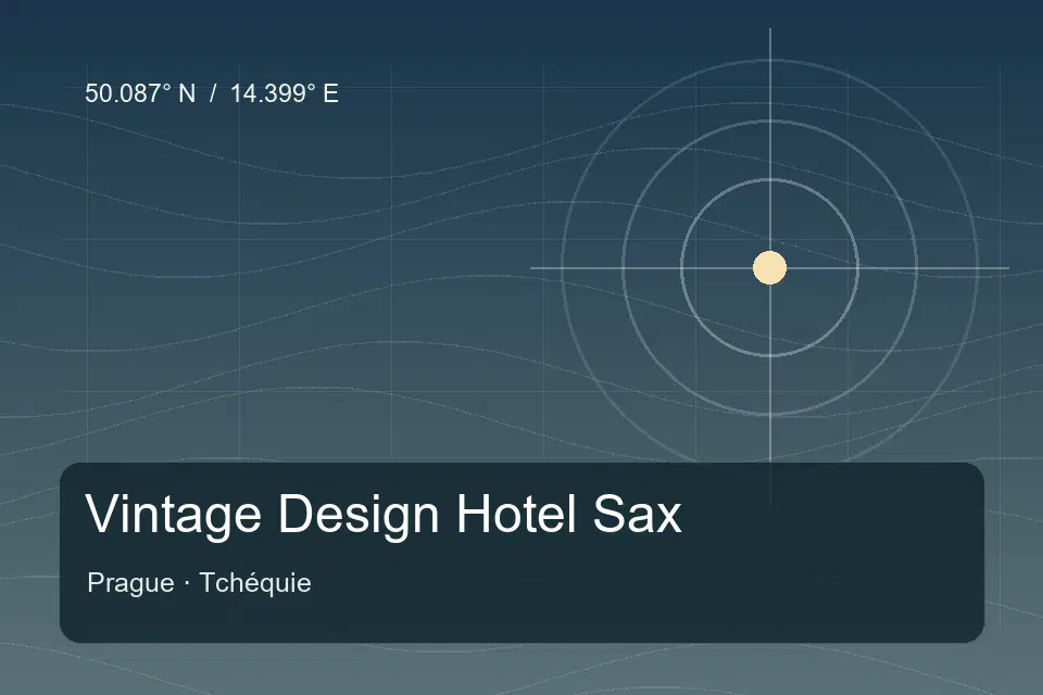 Repère géographique illustré de Vintage Design Hotel Sax à Prague