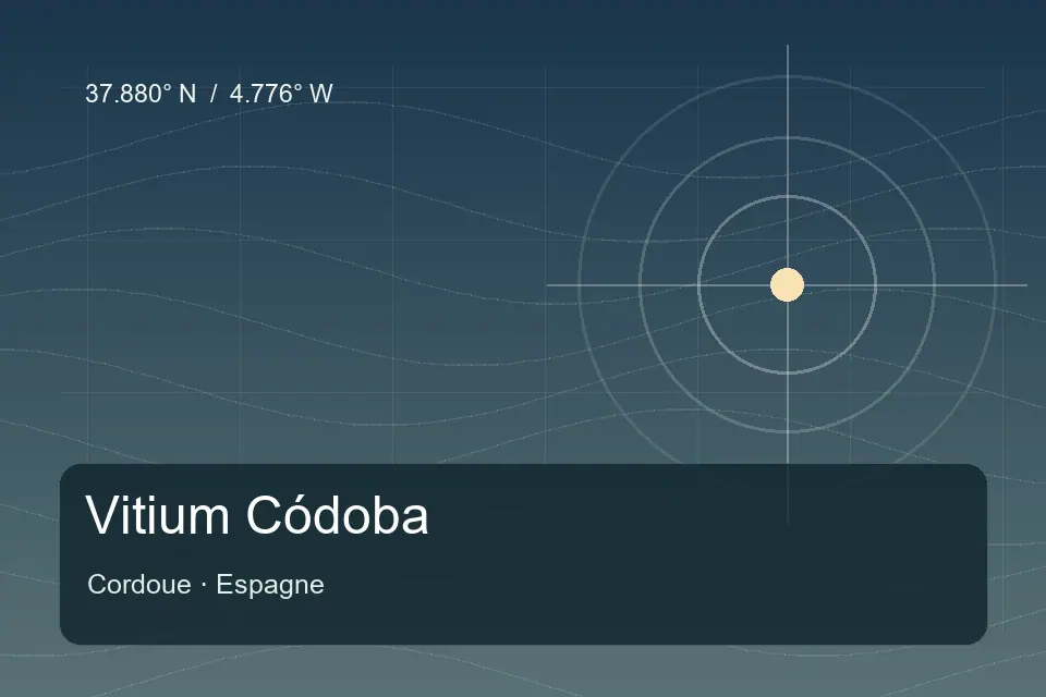 Referência geográfica ilustrada de Vitium Códoba em Cordoue
