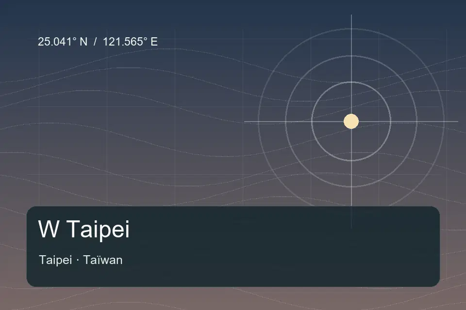 Riferimento geografico illustrato di W Taipei a Taipei