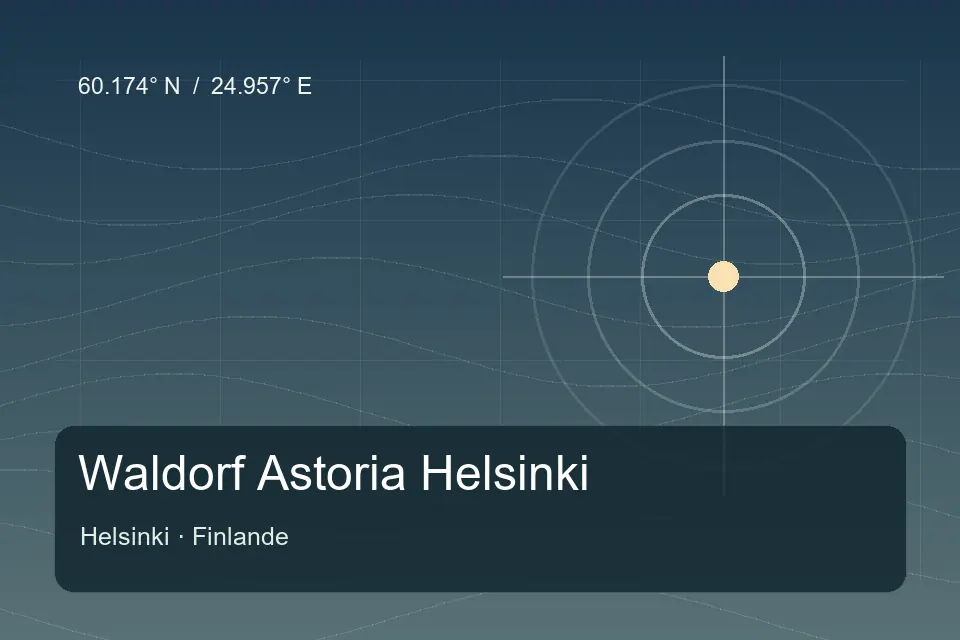 Referência geográfica ilustrada de Waldorf Astoria Helsinki em Helsinki