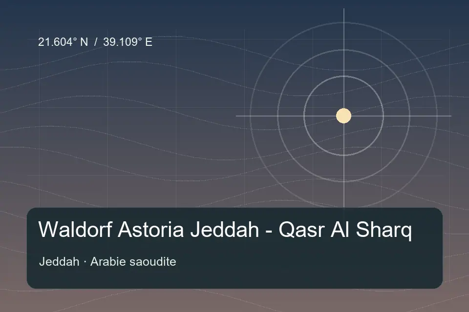 Referência geográfica ilustrada de Waldorf Astoria Jeddah - Qasr Al Sharq em Jeddah