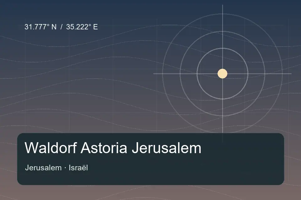 Referencia geográfica ilustrada de Waldorf Astoria Jerusalem en Jerusalem