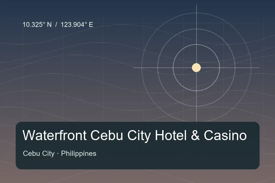 Illustrierter geografischer Orientierungspunkt für Waterfront Cebu City Hotel & Casino in Cebu City