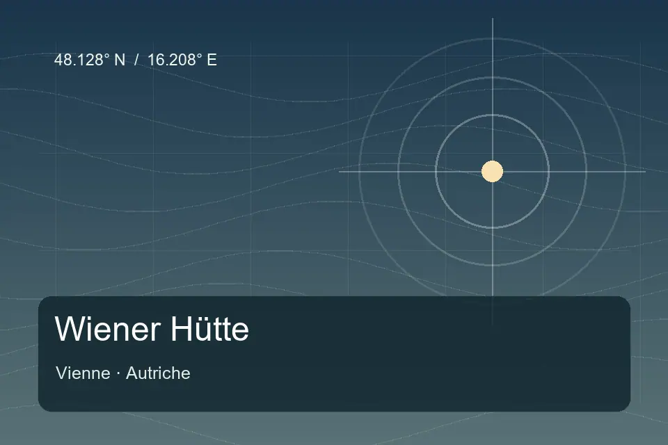 Illustrierter geografischer Orientierungspunkt für Wiener Hütte in Vienne