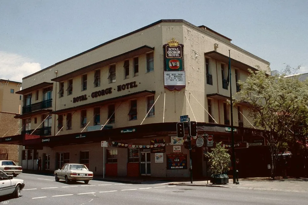 Royal George Hotel and Ruddle's Building in Brisbane